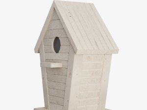 Wooden Birdhouse 02 3D Model
