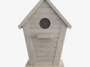 Wooden Birdhouse 02 3D Model