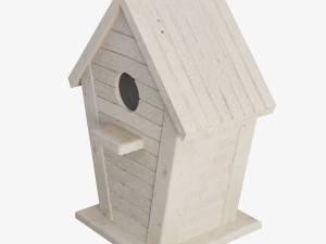 Wooden Birdhouse 02 3D Model
