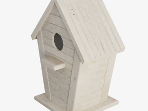 Wooden Birdhouse 02 3D Model