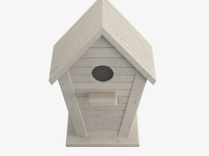 Wooden Birdhouse 02 3D Model