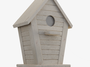 Wooden Birdhouse 02 3D Model