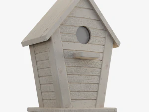 Wooden Birdhouse 02 3D Model
