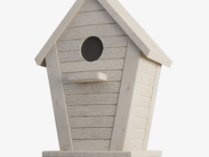 Wooden Birdhouse 02 3D Model
