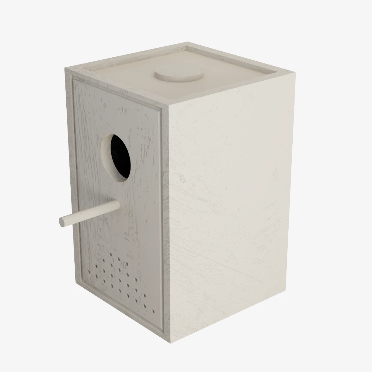 Wooden Birdhouse 3D Model .c4d .max .obj .3ds .fbx .stl .blend 