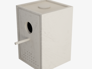 Wooden Birdhouse Model 3D