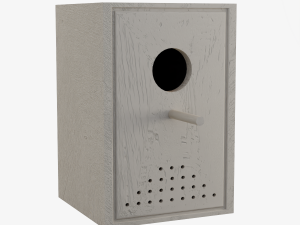 Wooden Birdhouse 3D Model