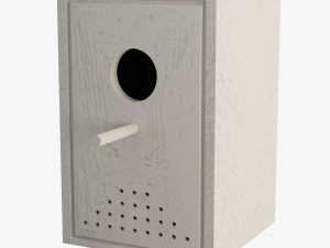Wooden Birdhouse 3D Model