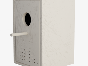 Wooden Birdhouse 3D Model