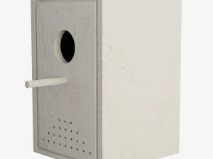 Wooden Birdhouse 3D Model