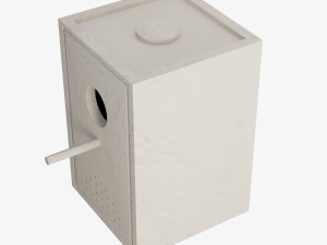 Wooden Birdhouse 3D Model
