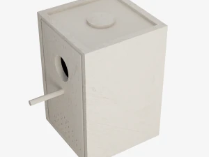 Wooden Birdhouse 3D Model