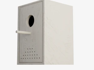 Wooden Birdhouse 3D Model