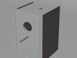 Wooden Birdhouse 3D Model