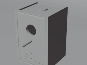 Wooden Birdhouse 3D Model