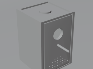 Wooden Birdhouse 3D Model
