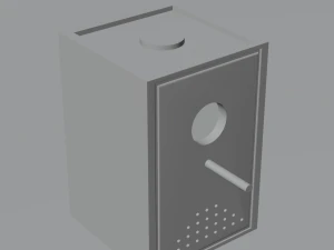 Wooden Birdhouse 3D Model