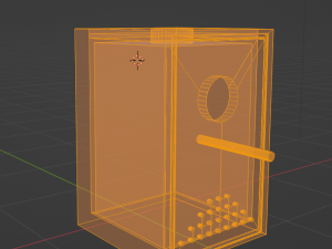 Wooden Birdhouse 3D Model