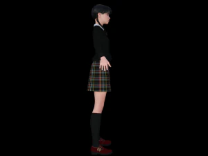 Wednesday Jenna Ortega Realistic Character 3D Model