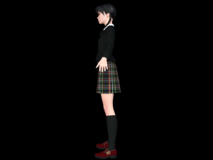 Wednesday Jenna Ortega Realistic Character 3D मॉडल