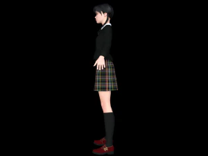 Wednesday Jenna Ortega Realistic Character 3D Model