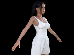 Angelina Jolie Realistic Character 3D-Modell