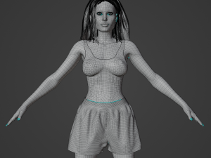 Angelina Jolie Realistic Character 3D-Modell