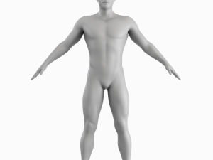 Average Man Body Low Poly Basemesh 3D 모델