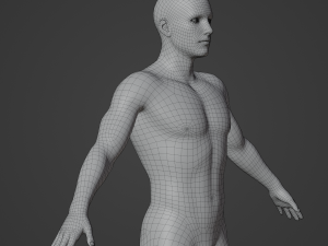 Average Man Body Low Poly Basemesh 3D 모델