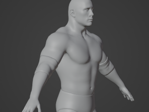 The Rock Dwayne Johnson Realistic Character Modelo 3D