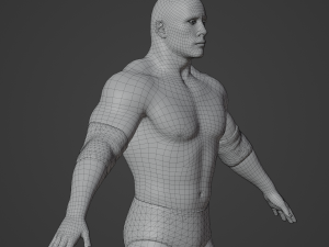The Rock Dwayne Johnson Realistic Character Modelo 3D