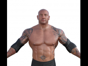 Dave Batista Realistic Character 3D Model