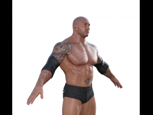 Dave Batista Realistic Character 3D 모델