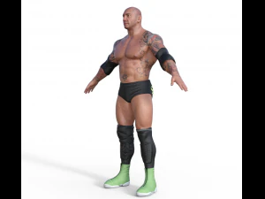 Dave Batista Realistic Character 3D Model