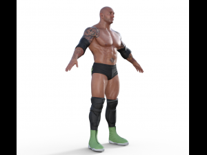 Dave Batista Realistic Character 3D 모델