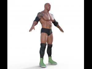 Dave Batista Realistic Character 3D Model