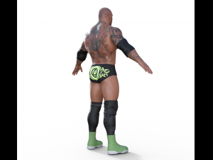 Dave Batista Realistic Character 3D 모델