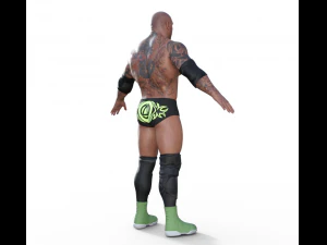 Dave Batista Realistic Character 3D Model