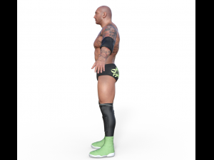 Dave Batista Realistic Character 3D 모델