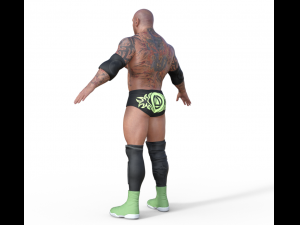 Dave Batista Realistic Character 3D 모델