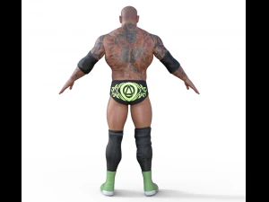 Dave Batista Realistic Character 3D Model