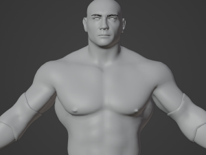 Dave Batista Realistic Character 3D 모델