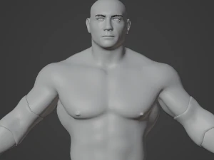 Dave Batista Realistic Character 3D Model