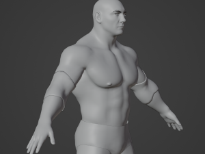Dave Batista Realistic Character 3D 모델