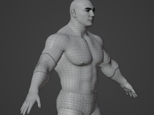 Dave Batista Realistic Character 3D 모델