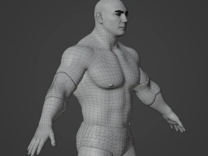 Dave Batista Realistic Character 3D Model