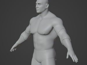 Dave Batista Realistic Character 3D 모델
