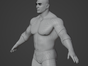 Dave Batista Realistic Character 3D 모델