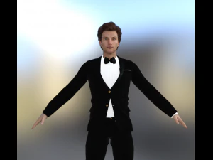 Shawn personaggio realistico Modello 3D