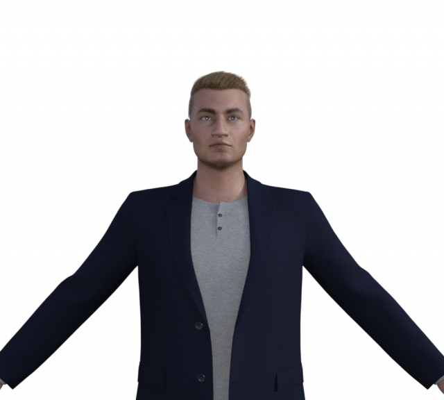 Michael Realistic Character 3D 모델 .c4d .max .obj .3ds .fbx .stl .blend 